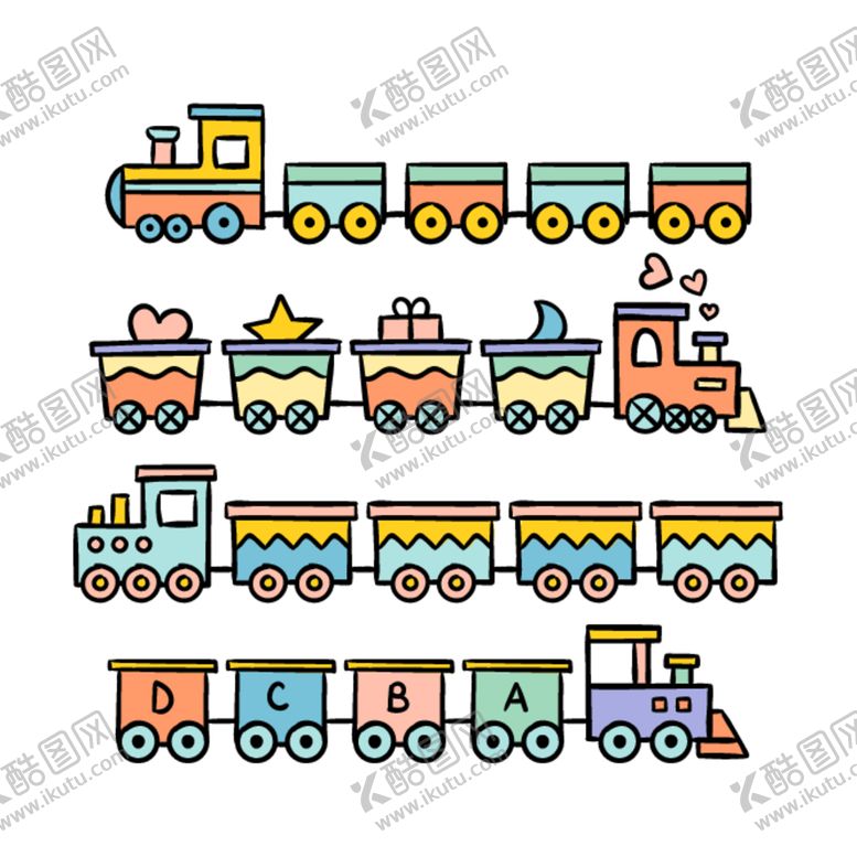 编号：55352212072114452595【酷图网】源文件下载-玩具火车