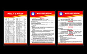 社区便民服务点事项