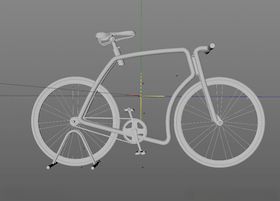 C4D模型自行车