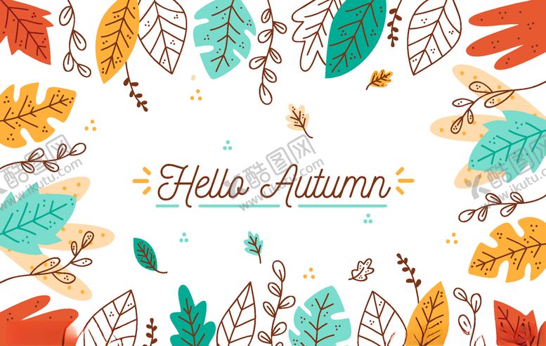 编号：95469309260839459847【酷图网】源文件下载-秋天绘画树叶素材