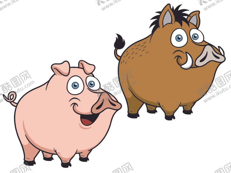 编号：90778309132253494057【酷图网】源文件下载-矢量猪