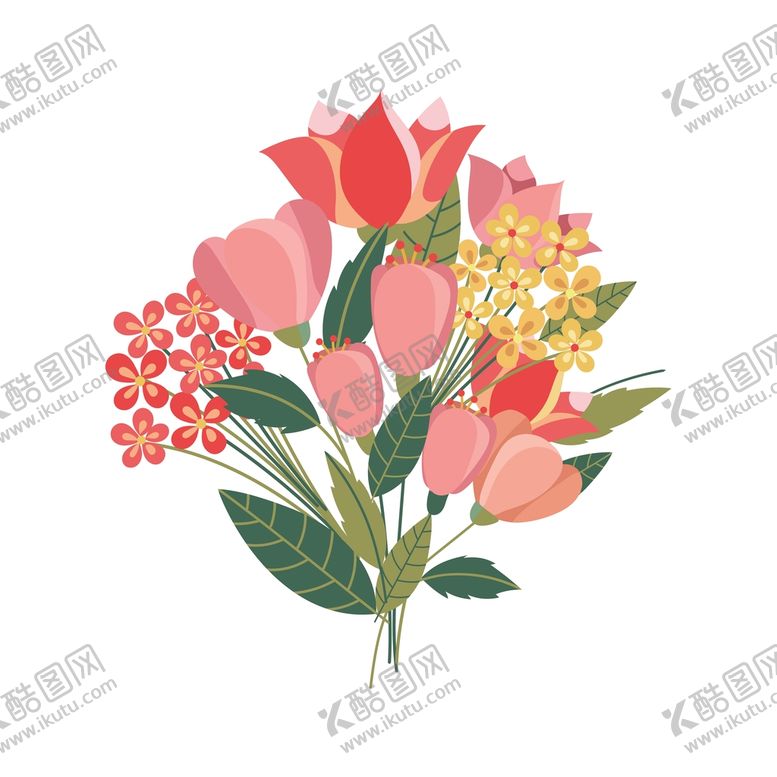 编号：45926810030744153072【酷图网】源文件下载-粉色温馨唯美感恩母亲节浪漫花束