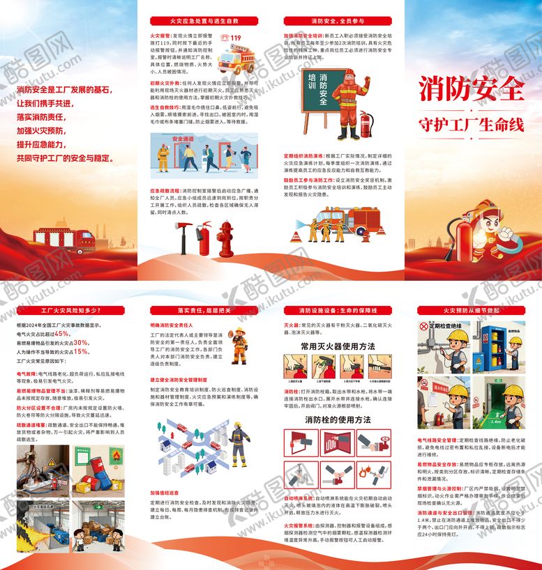 编号：39571712021240088482【酷图网】源文件下载-企业工厂消防安全宣传