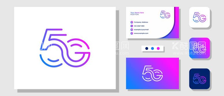 编号：22390111281421048506【酷图网】源文件下载-5G名片