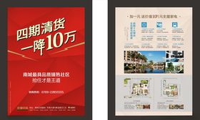 地产价值海报红色质感底纹