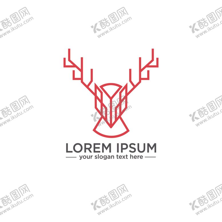 编号：47569509112358023332【酷图网】源文件下载-鹿头标志