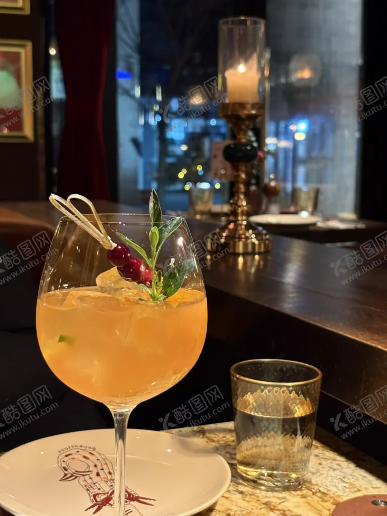 编号：96428405241454047738【酷图网】源文件下载-酒吧中的精致鸡尾酒