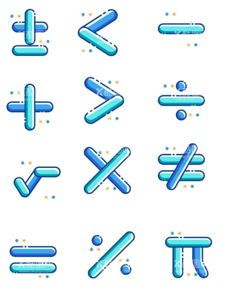 编号：18391011251229261272【酷图网】源文件下载-数学符号MBE标签图标免扣