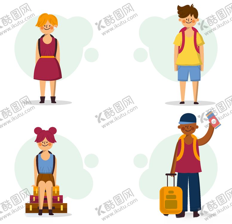 编号：30194609201553477077【酷图网】源文件下载-旅客游客