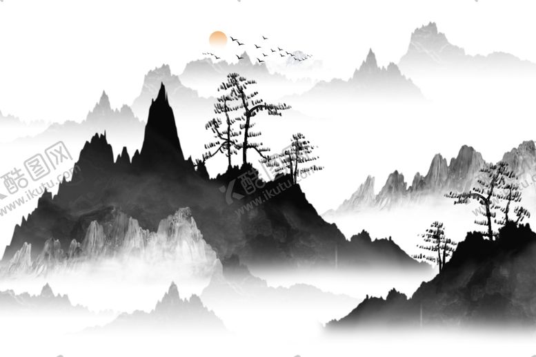 编号：39893607072129458841【酷图网】源文件下载-水墨山水
