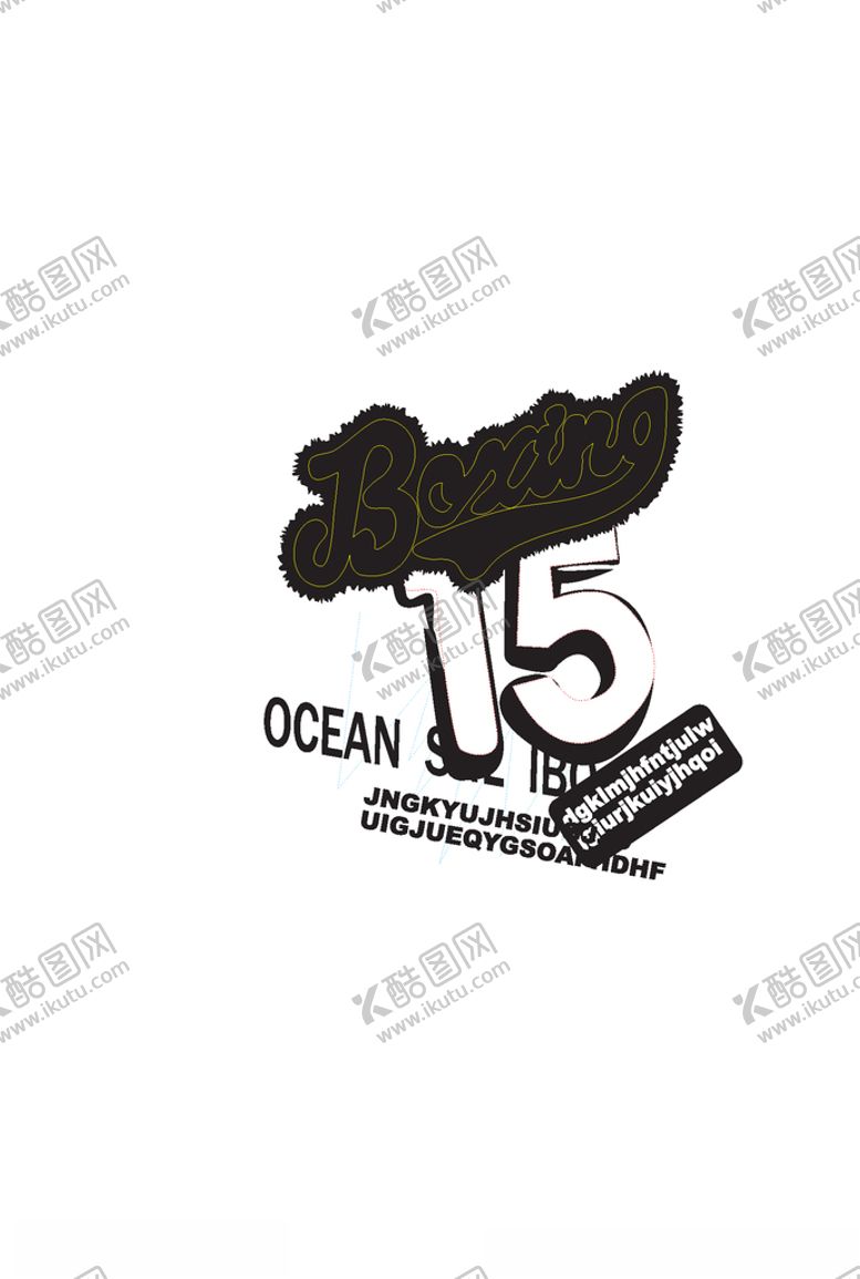 编号：79555509220209347093【酷图网】源文件下载-字母印花