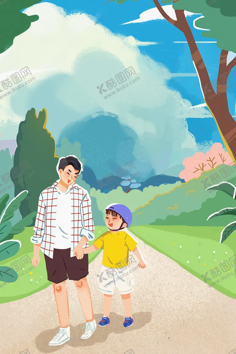 编号：55892706250916389546【酷图网】源文件下载-父亲节插画