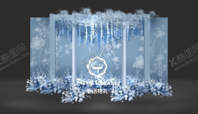 编号：42349509092135098003【酷图网】源文件下载-浪漫唯美婚礼手绘迎宾区效果图