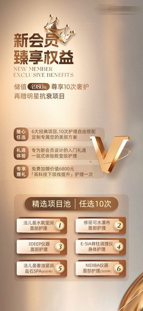 新会员权益海报