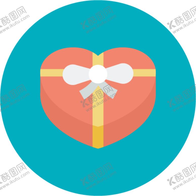 编号：61153709221344298346【酷图网】源文件下载-爱心礼盒图标
