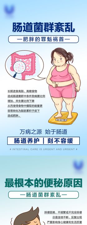 肠道健康海报
