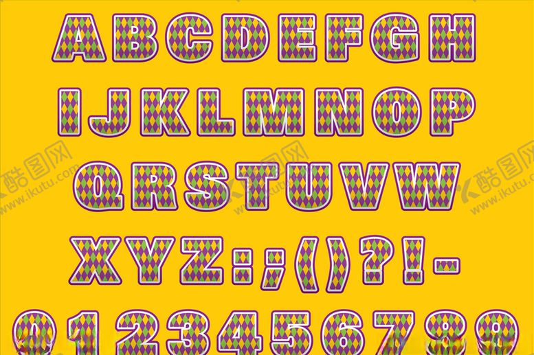 编号：38635209262034276969【酷图网】源文件下载-卡通字母