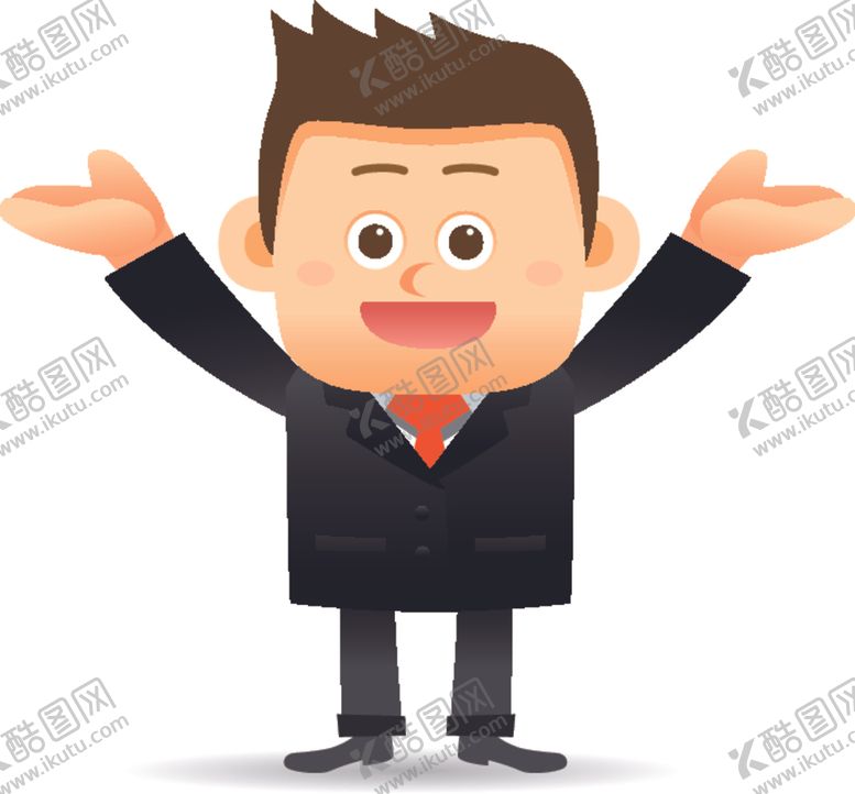 编号：46155307130752493627【酷图网】源文件下载-卡通商务男性