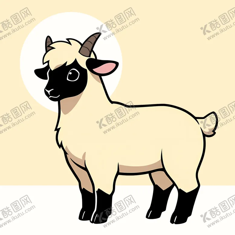 编号：52263004052246071254【酷图网】源文件下载-手绘卡通小羊
