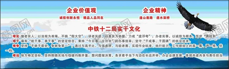 编号：61757101302240142462【酷图网】源文件下载-12局企业文化墙