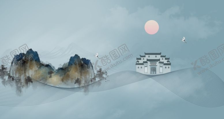 编号：12687809252256464504【酷图网】源文件下载-意境唯美中国风背景