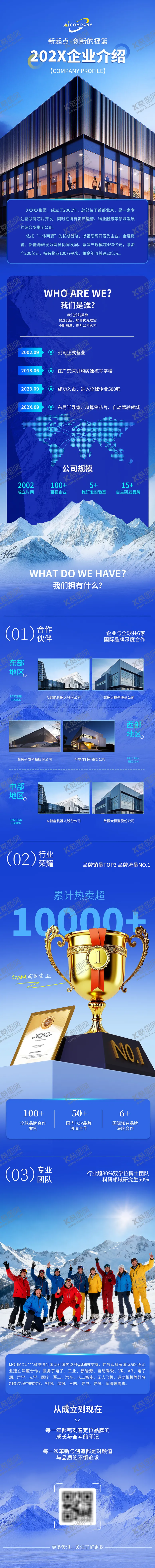 编号：14102711081603369922【酷图网】源文件下载-公司企业简介海报长图