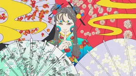国潮插画西域计划九色鹿中风宣传