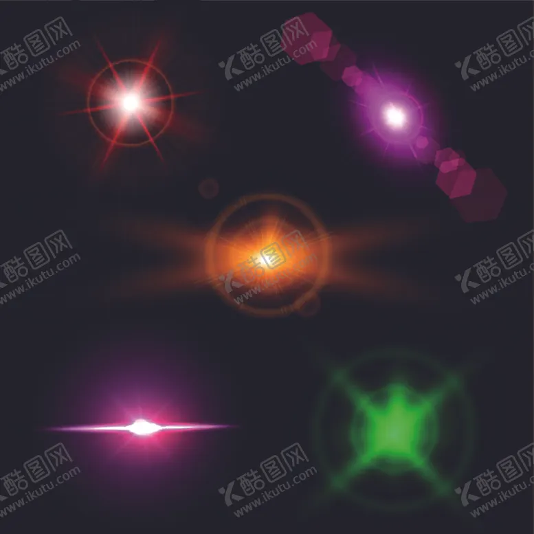 编号：92688103120441503164【酷图网】源文件下载-光源矢量素材