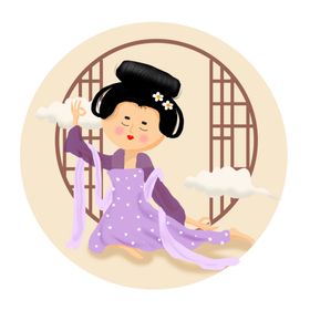 卡通侍女图