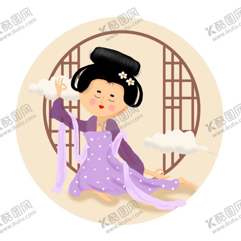 编号：15604106271348175731【酷图网】源文件下载-卡通侍女图