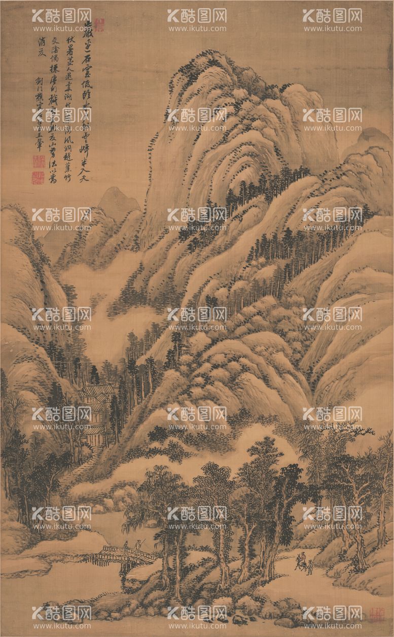 编号：85561012191853341037【酷图网】源文件下载-山水画  