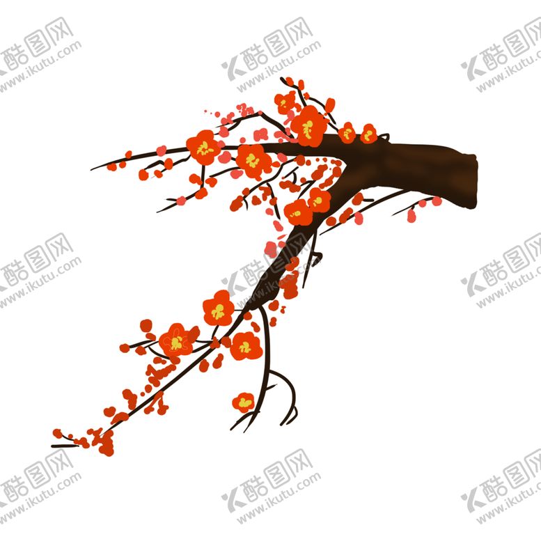 编号：18592609220032119419【酷图网】源文件下载-中国风水墨梅