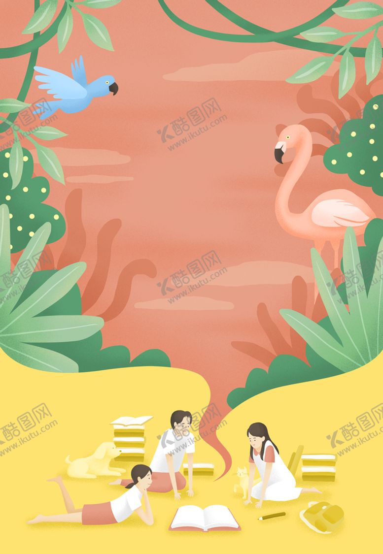 编号：79459010212156403798【酷图网】源文件下载-阅读插画