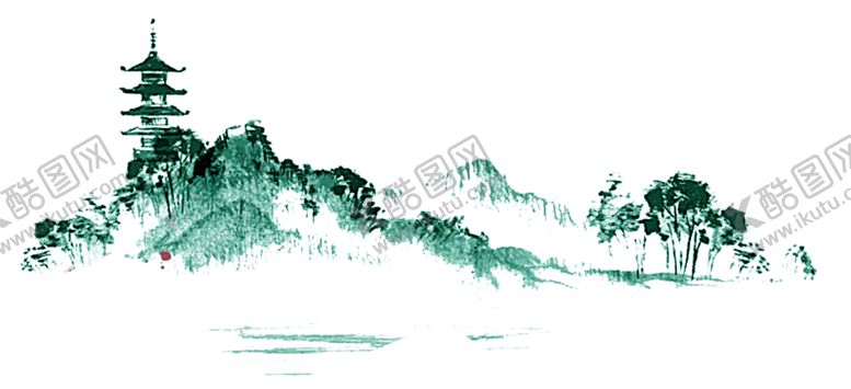 编号：79357004241821012023【酷图网】源文件下载-水墨山水素材