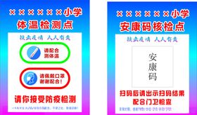 安康码体温检测点