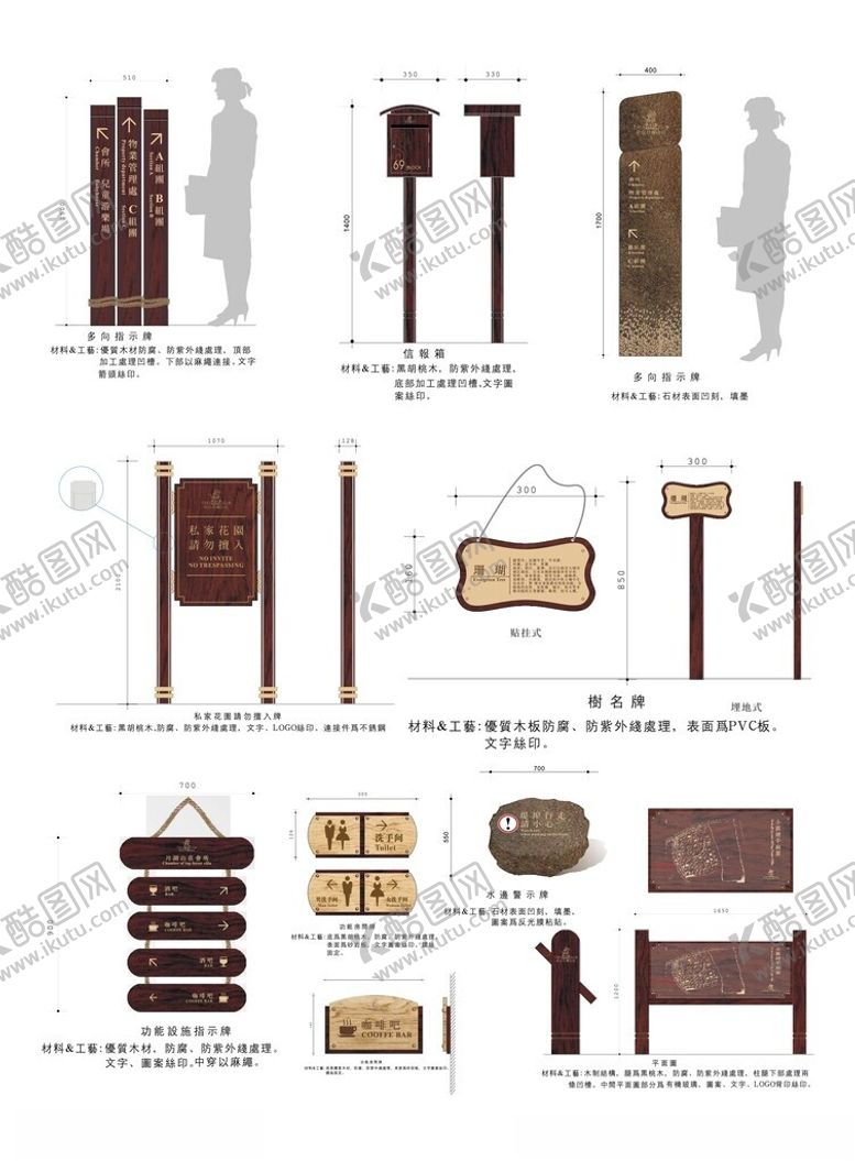 编号：14127304030500051641【酷图网】源文件下载-导视系统指示牌