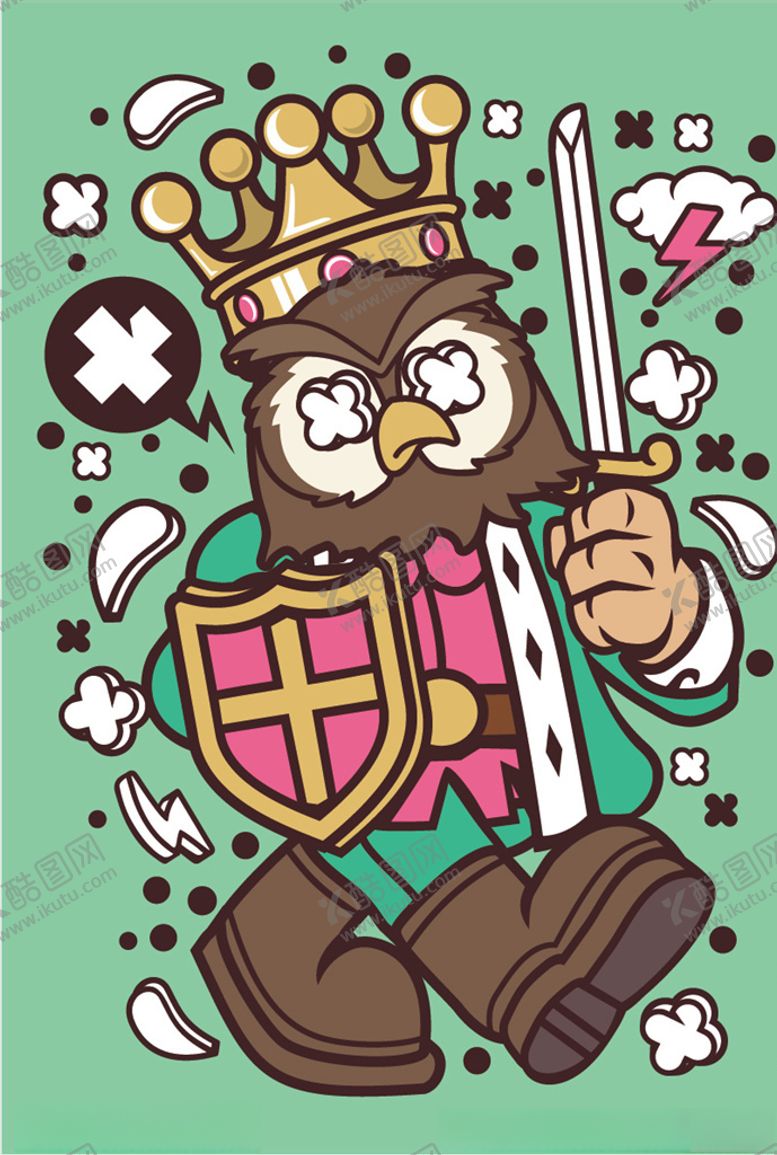 编号：36523709271807348436【酷图网】源文件下载-卡通人物漫画T恤印花矢量