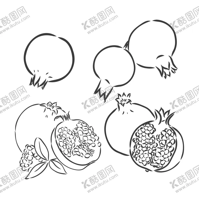 编号：02583109240427582051【酷图网】源文件下载-卡通石榴