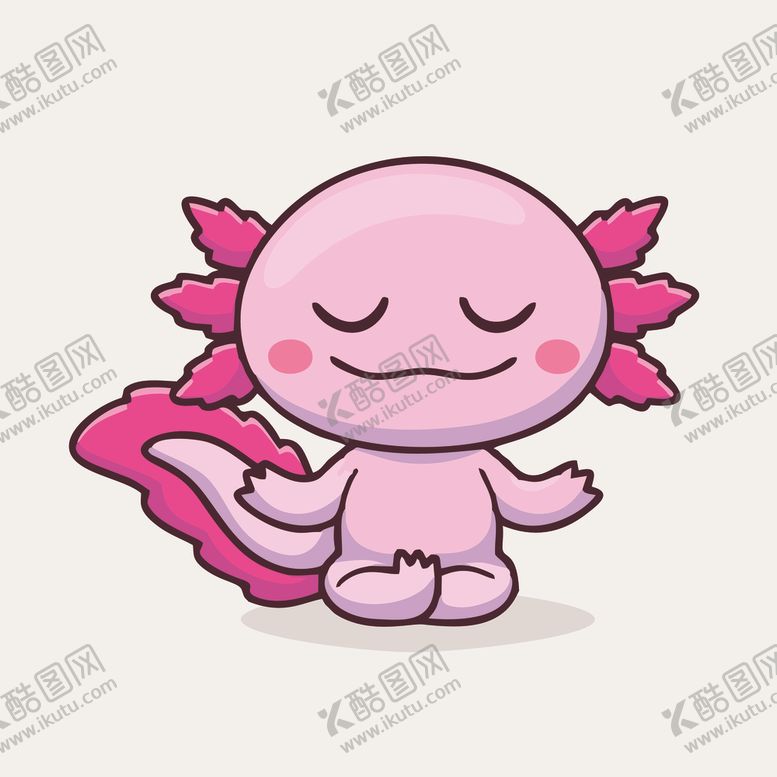 编号：24862601211255172969【酷图网】源文件下载-有趣娃娃鱼卡通绘画儿童插画