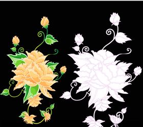 花枝  花叶  小碎花