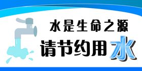 节约用水节水宣传展板中国水周