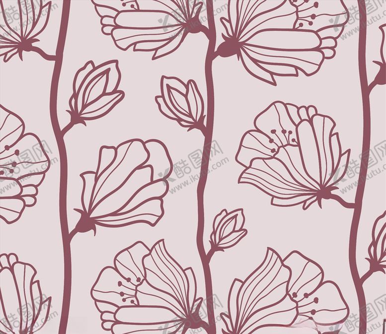 编号：70181210311852073076【酷图网】源文件下载-复古花卉图案