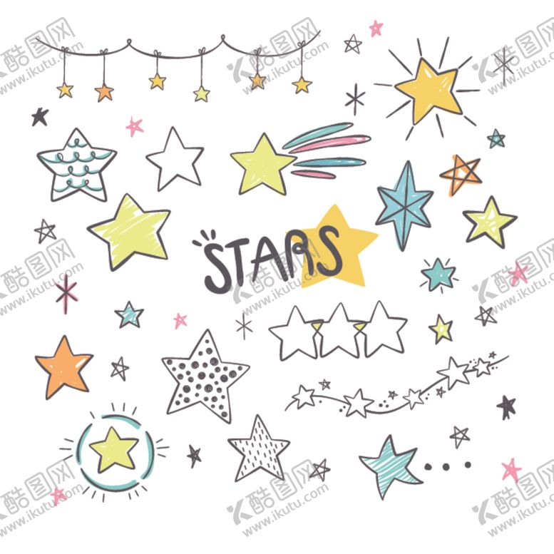 编号：13173309241036571377【酷图网】源文件下载-星星五角星