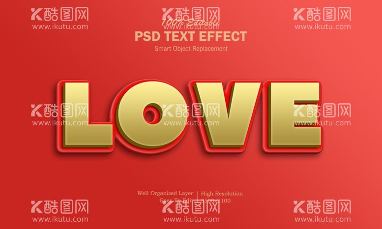 编号：98071602070815471689【酷图网】源文件下载-喜庆婚礼3D字体样机