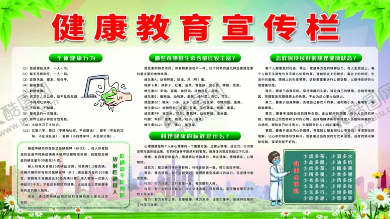 编号：90712111260137057116【酷图网】源文件下载-健康教育宣传栏