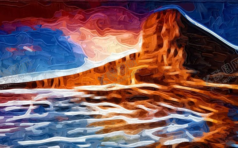 编号：76806410012309444322【酷图网】源文件下载-创意抽象几何装饰画