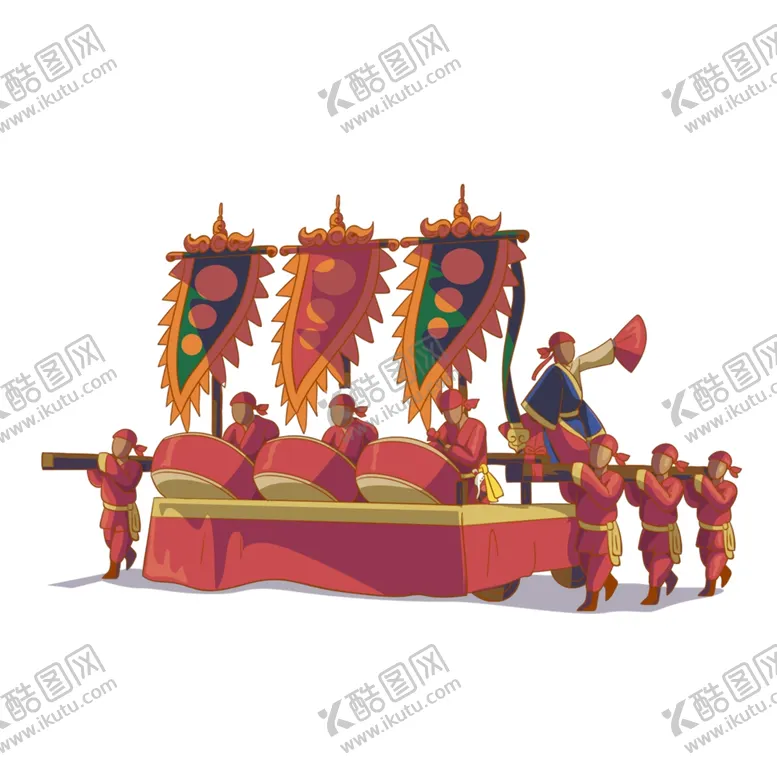 编号：53339304190100217605【酷图网】源文件下载-卡通打鼓乐队