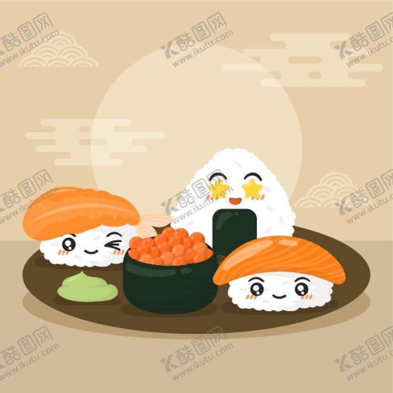编号：37098912110213262389【酷图网】源文件下载-卡哇伊美食