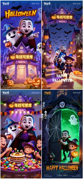 万圣节系列海报
