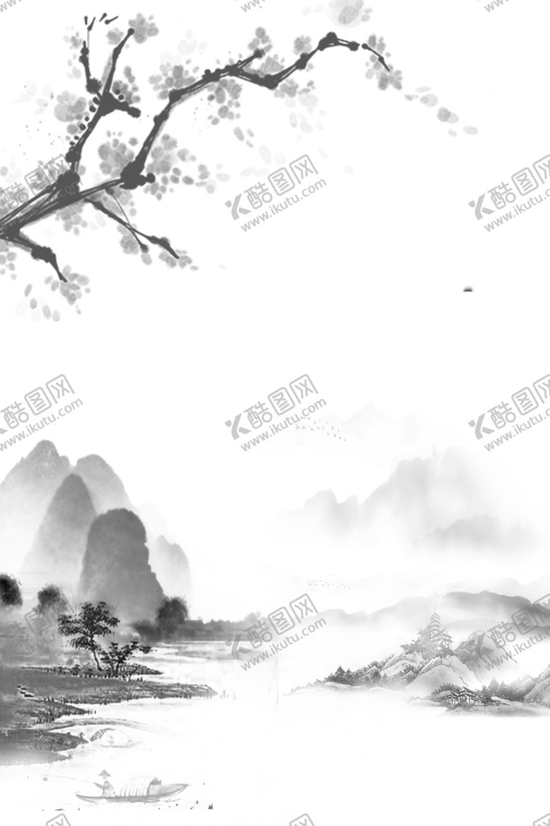 编号：96604104181130414422【酷图网】源文件下载-中国风水墨背景